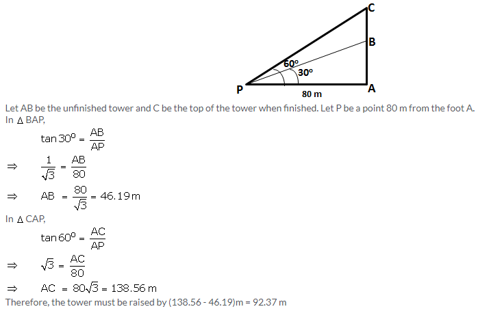 Selina Concise Mathematics Class 10 ICSE Solutions Heights and Distances image - 8