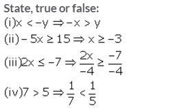 Selina Concise Mathematics Class 10 ICSE Solutions Linear Inequations (in one variable) - 1