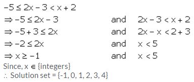 Selina Concise Mathematics Class 10 ICSE Solutions Linear Inequations (in one variable) - 12