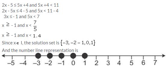 Selina Concise Mathematics Class 10 ICSE Solutions Linear Inequations (in one variable) - 45