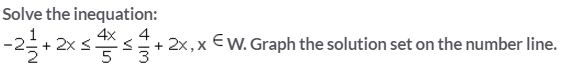 Selina Concise Mathematics Class 10 ICSE Solutions Linear Inequations (in one variable) - 53