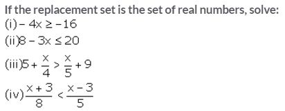 Selina Concise Mathematics Class 10 ICSE Solutions Linear Inequations (in one variable) - 6