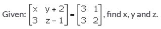 Selina Concise Mathematics Class 10 ICSE Solutions Matrices - 1