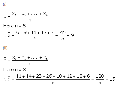 Selina Concise Mathematics Class 10 ICSE Solutions Measures of Central Tendency image - 1