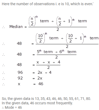 Selina Concise Mathematics Class 10 ICSE Solutions Measures of Central Tendency image - 114