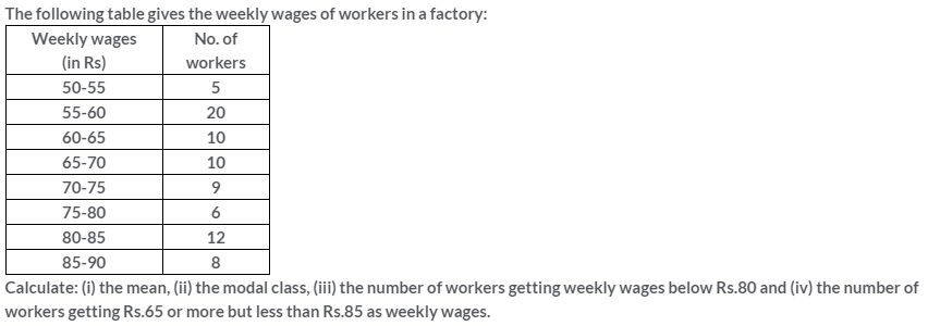 Selina Concise Mathematics Class 10 ICSE Solutions Measures of Central Tendency image - 77