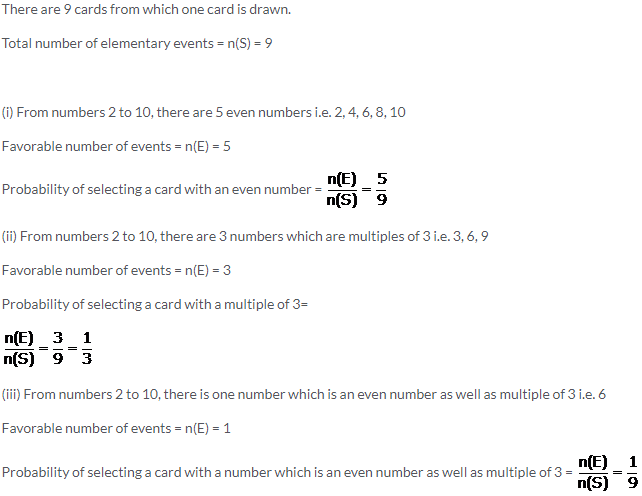 Selina Concise Mathematics Class 10 ICSE Solutions Probability image - 16