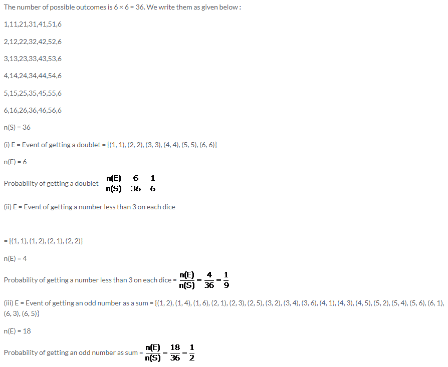 Selina Concise Mathematics Class 10 ICSE Solutions Probability image - 33