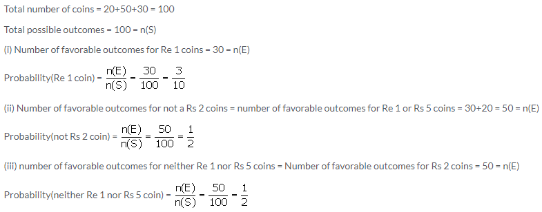 Selina Concise Mathematics Class 10 ICSE Solutions Probability image - 49