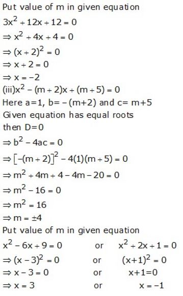 Selina Concise Mathematics Class 10 ICSE Solutions Quadratic Equations - 107