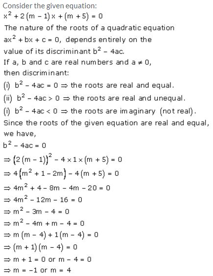 Selina Concise Mathematics Class 10 ICSE Solutions Quadratic Equations - 110