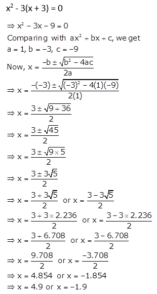 Selina Concise Mathematics Class 10 ICSE Solutions Quadratic Equations ex 5d q11