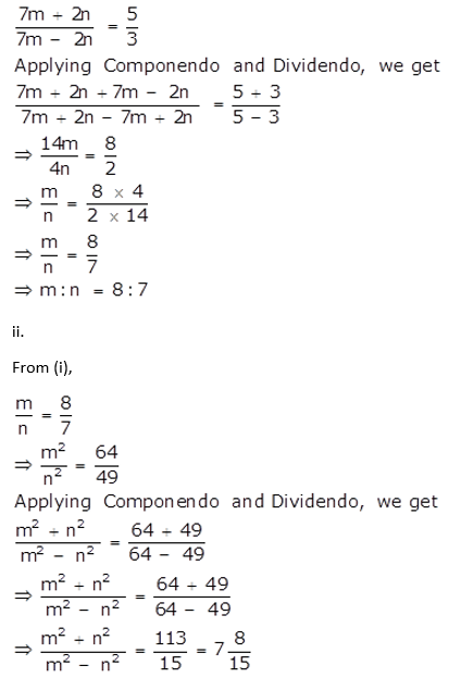 Selina Concise Mathematics Class 10 ICSE Solutions Ratio and Proportion (Including Properties and Uses) - 140