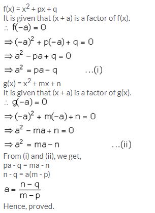 Selina Concise Mathematics Class 10 ICSE Solutions Remainder and Factor Theorems - 31