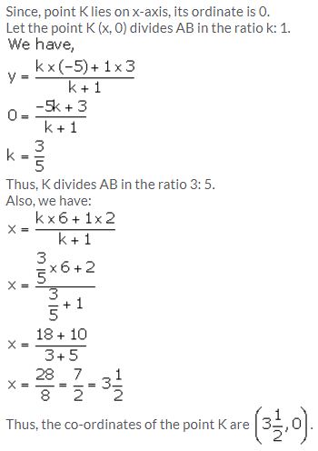 Selina Concise Mathematics Class 10 ICSE Solutions Section and Mid-Point Formula - 25