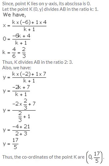 Selina Concise Mathematics Class 10 ICSE Solutions Section and Mid-Point Formula - 26