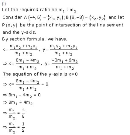 Selina Concise Mathematics Class 10 ICSE Solutions Section and Mid-Point Formula - 31