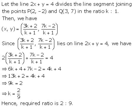 Selina Concise Mathematics Class 10 ICSE Solutions Section and Mid-Point Formula - 83