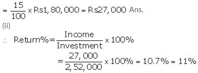 Selina Concise Mathematics Class 10 ICSE Solutions Shares and Dividends - 16