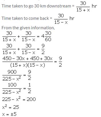 Selina Concise Mathematics Class 10 ICSE Solutions Solving Simple Problems (Based on Quadratic Equations) - 50