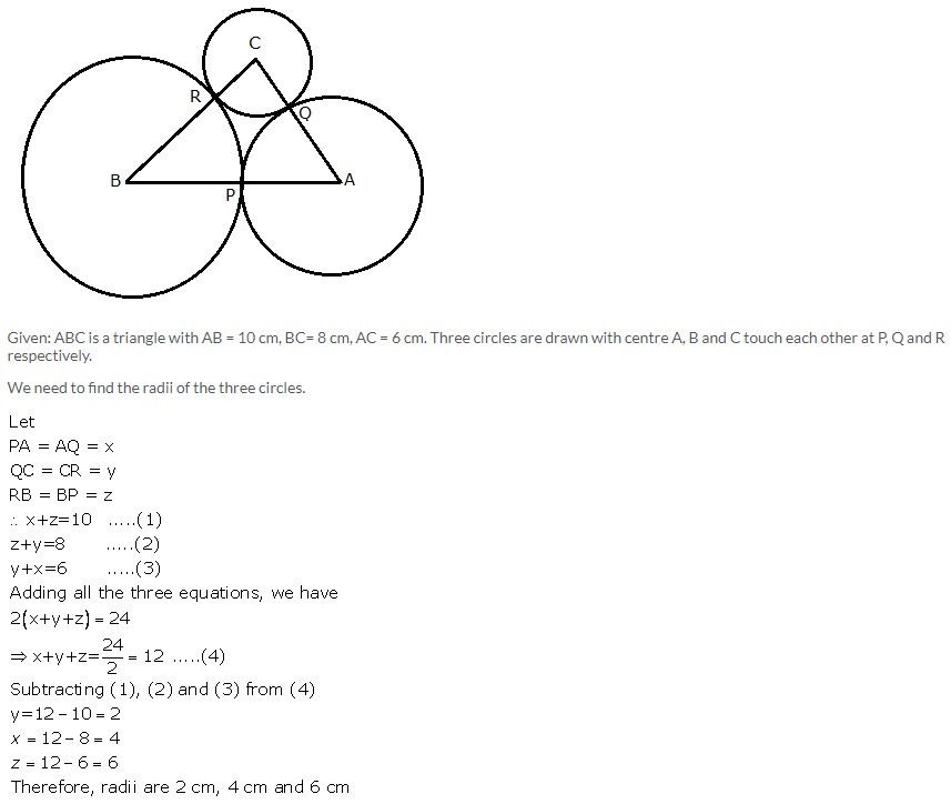 Selina Concise Mathematics Class 10 ICSE Solutions Tangents and Intersecting Chords - 100