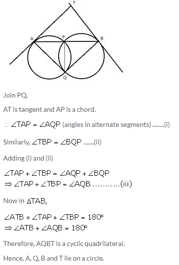 Selina Concise Mathematics Class 10 ICSE Solutions Tangents and Intersecting Chords - 113