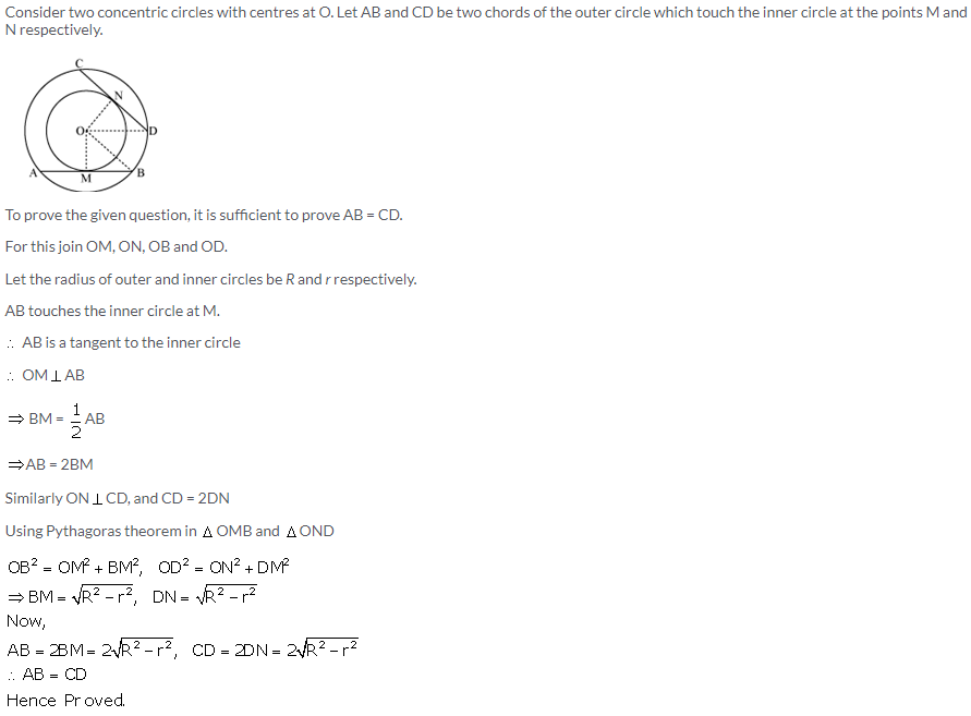 Selina Concise Mathematics Class 10 ICSE Solutions Tangents and Intersecting Chords - 130