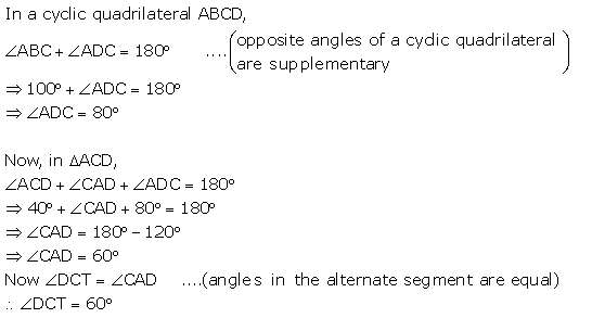 Selina Concise Mathematics Class 10 ICSE Solutions Tangents and Intersecting Chords - 138