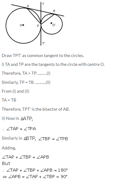 Selina Concise Mathematics Class 10 ICSE Solutions Tangents and Intersecting Chords - 20