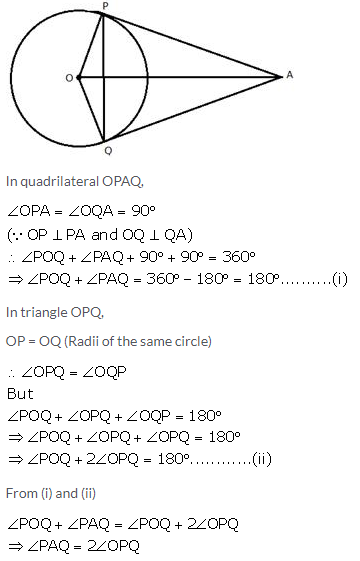 Selina Concise Mathematics Class 10 ICSE Solutions Tangents and Intersecting Chords - 21