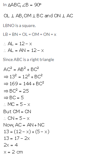 Selina Concise Mathematics Class 10 ICSE Solutions Tangents and Intersecting Chords - 25