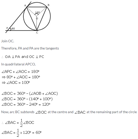 Selina Concise Mathematics Class 10 ICSE Solutions Tangents and Intersecting Chords - 37