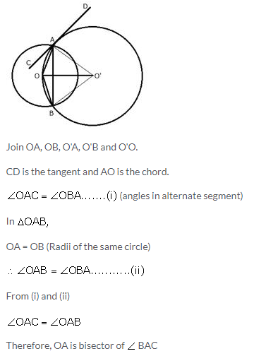 Selina Concise Mathematics Class 10 ICSE Solutions Tangents and Intersecting Chords - 52