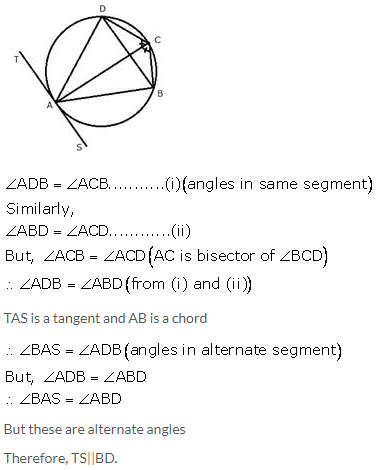 Selina Concise Mathematics Class 10 ICSE Solutions Tangents and Intersecting Chords - 56