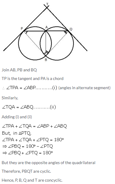 Selina Concise Mathematics Class 10 ICSE Solutions Tangents and Intersecting Chords - 59