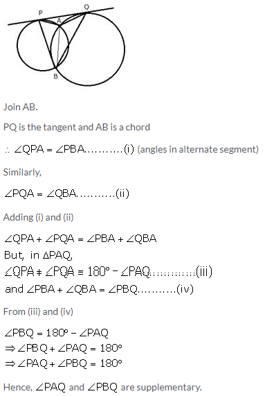 Selina Concise Mathematics Class 10 ICSE Solutions Tangents and Intersecting Chords - 63