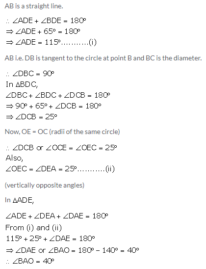 Selina Concise Mathematics Class 10 ICSE Solutions Tangents and Intersecting Chords - 69