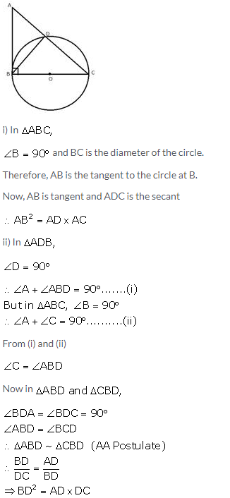 Selina Concise Mathematics Class 10 ICSE Solutions Tangents and Intersecting Chords - 93