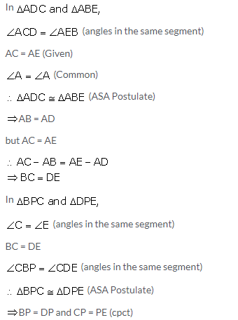 Selina Concise Mathematics Class 10 ICSE Solutions Tangents and Intersecting Chords - 95