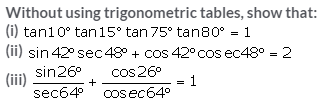 Selina Concise Mathematics Class 10 ICSE Solutions Trigonometrical Identities image - 114