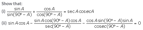 Selina Concise Mathematics Class 10 ICSE Solutions Trigonometrical Identities image - 118