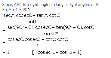 Selina Concise Mathematics Class 10 ICSE Solutions Trigonometrical Identities image - 126