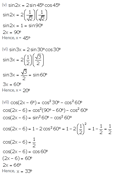 Selina Concise Mathematics Class 10 ICSE Solutions Trigonometrical Identities image - 129