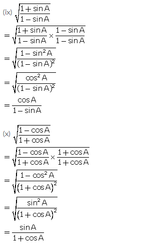 Selina Concise Mathematics Class 10 ICSE Solutions Trigonometrical Identities image - 156