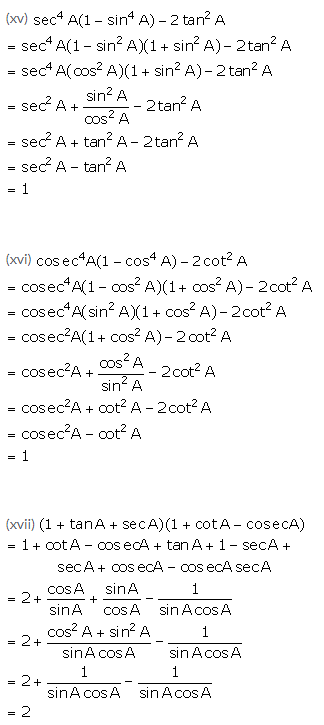 Selina Concise Mathematics Class 10 ICSE Solutions Trigonometrical Identities image - 159