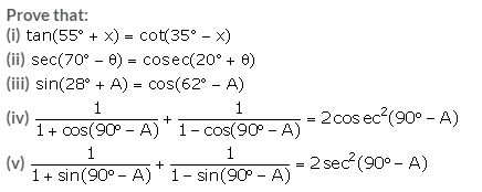 Selina Concise Mathematics Class 10 ICSE Solutions Trigonometrical Identities image - 173