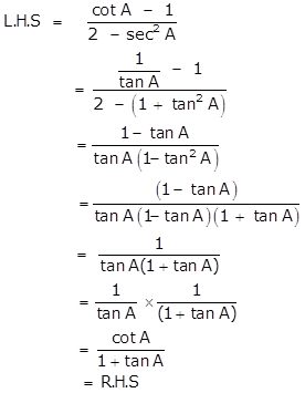 Selina Concise Mathematics Class 10 ICSE Solutions Trigonometrical Identities image - 180