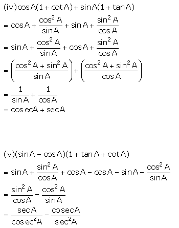 Selina Concise Mathematics Class 10 ICSE Solutions Trigonometrical Identities image - 183