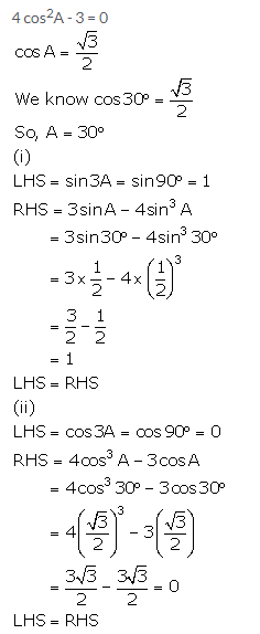 Selina Concise Mathematics Class 10 ICSE Solutions Trigonometrical Identities image - 187