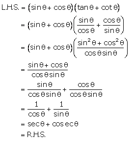 Selina Concise Mathematics Class 10 ICSE Solutions Trigonometrical Identities image - 197